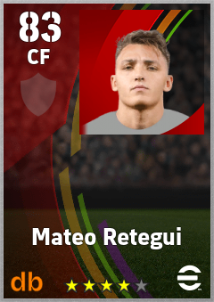 Mateo Retegui eFootball player card
