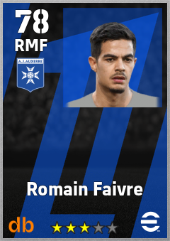 Romain Faivre — RMF, OVR 78, MAX 78