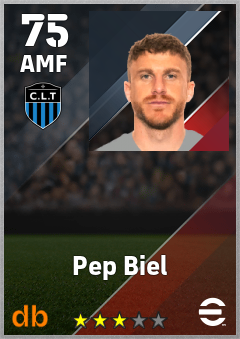Pep Biel — AMF, OVR 75, MAX 75