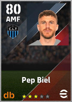 Pep Biel — AMF, OVR 80, MAX 80