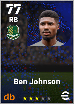 Ben Johnson — RB, OVR 77, MAX 77