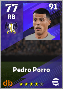 Pedro Porro eFootball player card