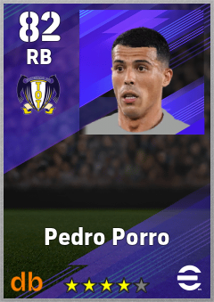 Pedro Porro — RB, OVR 82, MAX 91