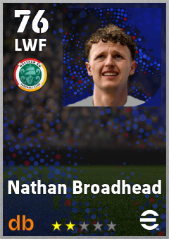 Nathan Broadhead eFootball player card