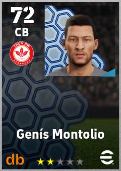 Genís Montolio — CB, OVR 72, MAX 72