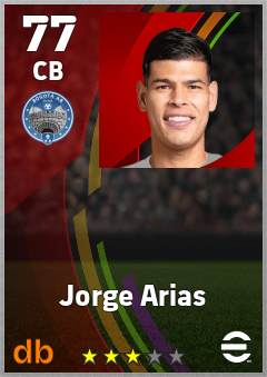 Jorge Arias — CB, OVR 77, MAX 77