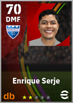 Enrique Serje — DMF, OVR 70, MAX 70