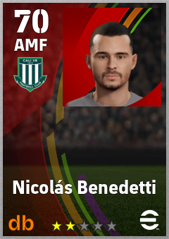 Nicolás Benedetti — AMF, OVR 70, MAX 70