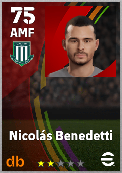 Nicolás Benedetti — AMF, OVR 75, MAX 75