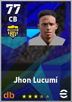 Jhon Lucumí eFootball player card