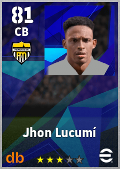 Jhon Lucumí — CB, OVR 81, MAX 81