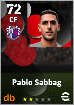 Pablo Sabbag — CF, OVR 72, MAX 72