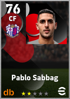 Pablo Sabbag — CF, OVR 76, MAX 76