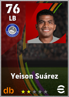 Yeison Suárez — LB, OVR 76, MAX 76