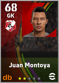 Juan Montoya — GK, OVR 68, MAX 68