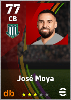 José Moya — CB, OVR 77, MAX 77