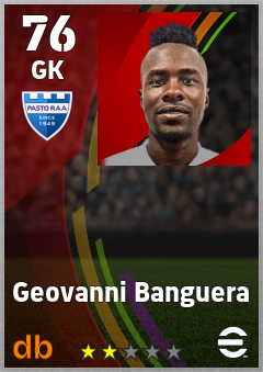 Geovanni Banguera eFootball player card