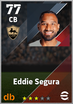 Eddie Segura — CB, OVR 77, MAX 77