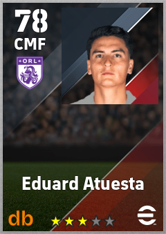 Eduard Atuesta — CMF, OVR 78, MAX 78