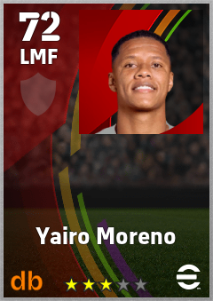 Yairo Moreno eFootball player card