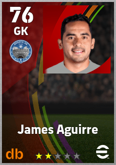 James Aguirre — GK, OVR 76, MAX 76