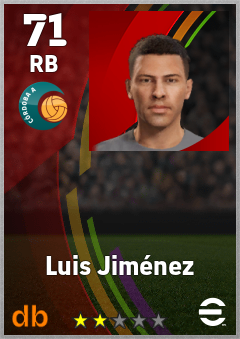 Luis Jiménez eFootball player card