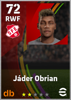 Jáder Obrian eFootball player card