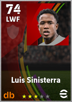 Luis Sinisterra eFootball player card