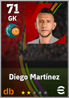 Diego Martínez — GK, OVR 71, MAX 71