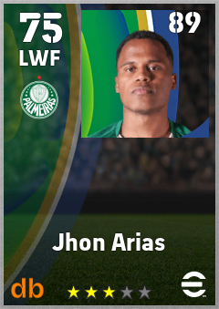 Jhon Arias eFootball player card