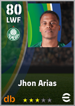 Jhon Arias eFootball player card