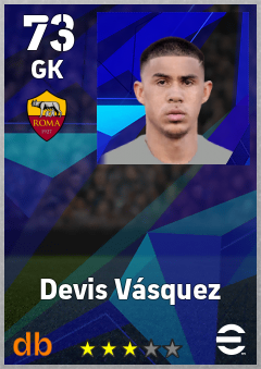 Devis Vásquez eFootball player card