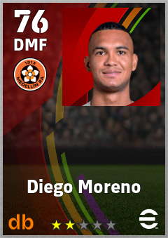 Diego Moreno — DMF, OVR 76, MAX 76