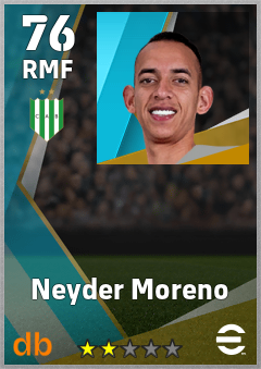 Neyder Moreno — RMF, OVR 76, MAX 76