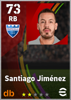 Santiago Jiménez — RB, OVR 73, MAX 73