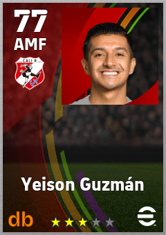 Yeison Guzmán — AMF, OVR 77, MAX 77