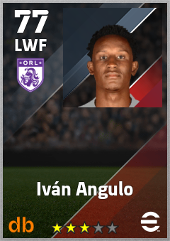 Iván Angulo — LWF, OVR 77, MAX 77