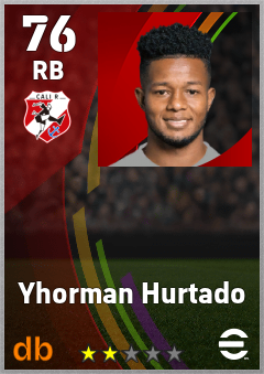 Yhorman Hurtado — RB, OVR 76, MAX 76