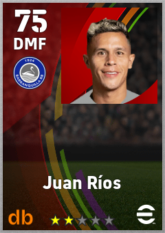Juan Ríos — DMF, OVR 75, MAX 75
