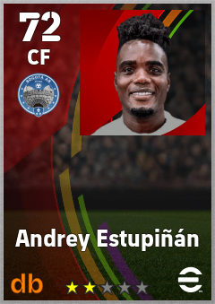 Andrey Estupiñán — CF, OVR 72, MAX 72