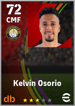 Kelvin Osorio — CMF, OVR 72, MAX 72