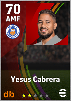Yesus Cabrera — AMF, OVR 70, MAX 70