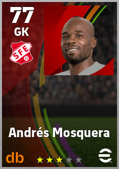 Andrés Mosquera — GK, OVR 77, MAX 77