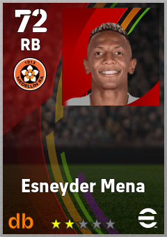 Esneyder Mena — RB, OVR 72, MAX 72
