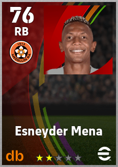 Esneyder Mena — RB, OVR 76, MAX 76