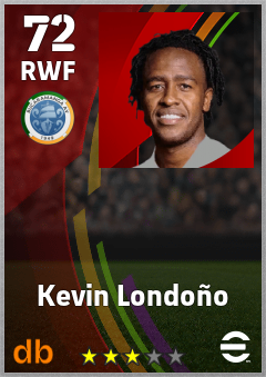 Kevin Londoño — RWF, OVR 72, MAX 72