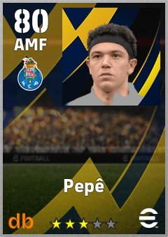 Pepê — AMF, OVR 80, MAX 89