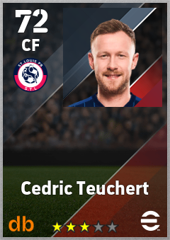 Cedric Teuchert — CF, OVR 72, MAX 72