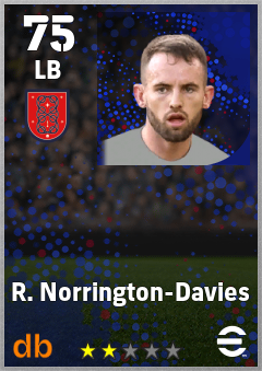 R. Norrington-Davies — LB, OVR 75, MAX 75