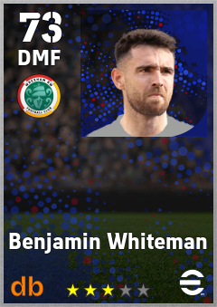 Benjamin Whiteman — DMF, OVR 73, MAX 73